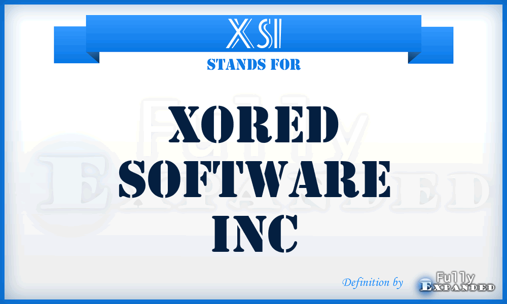 XSI - Xored Software Inc