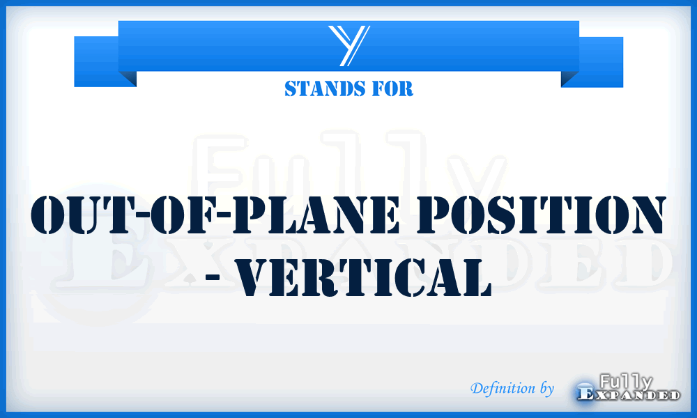 Y - Out-of-plane Position - vertical