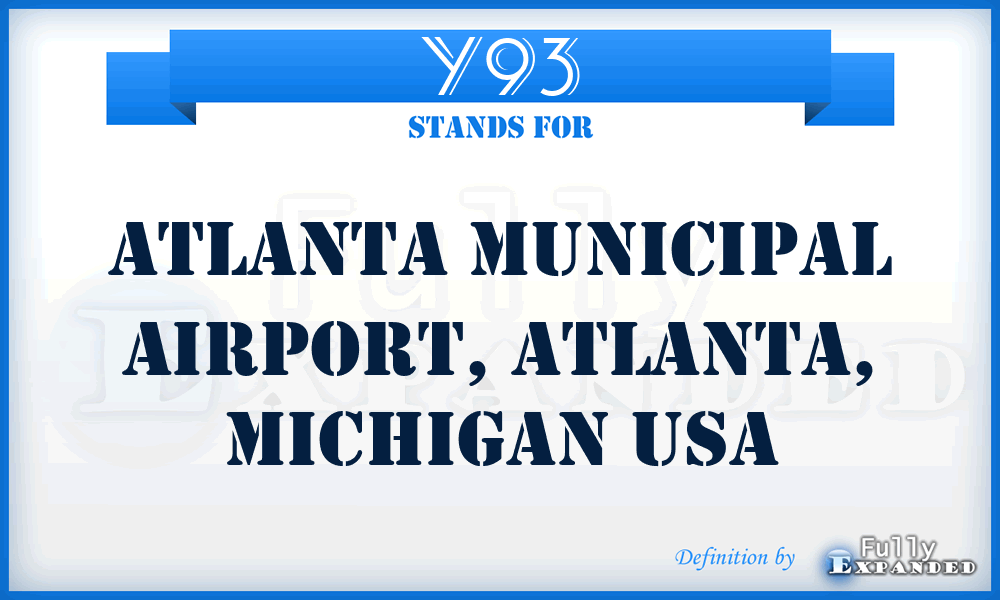 Y93 - Atlanta Municipal Airport, Atlanta, Michigan USA