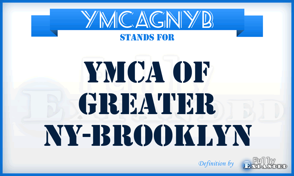 YMCAGNYB - YMCA of Greater NY-Brooklyn