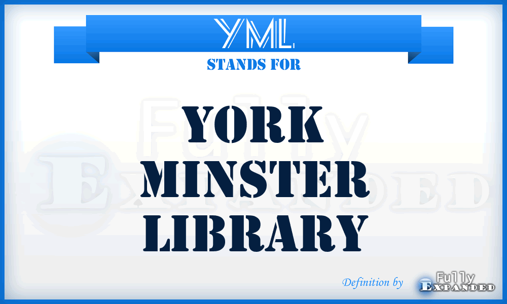 YML - York Minster Library