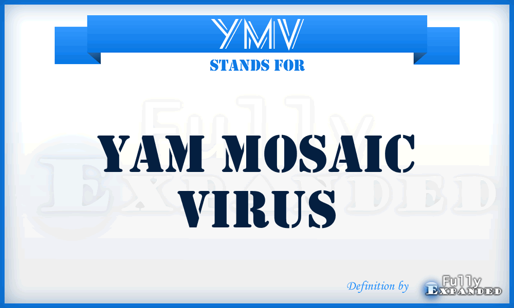 YMV - Yam mosaic virus