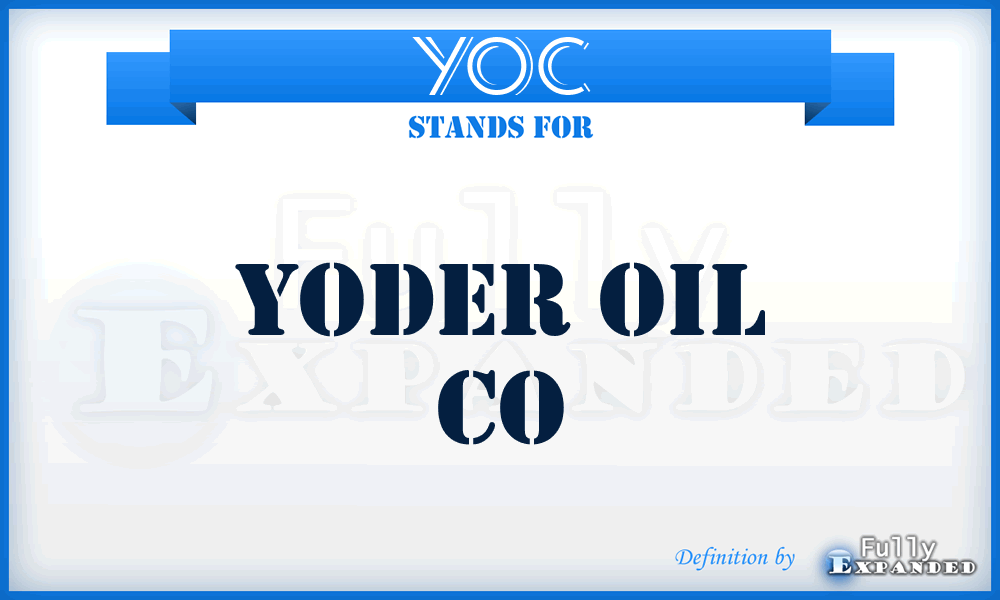 YOC - Yoder Oil Co