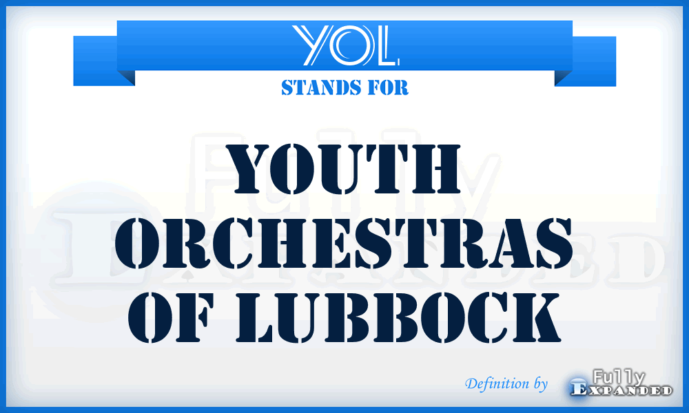 YOL - Youth Orchestras of Lubbock