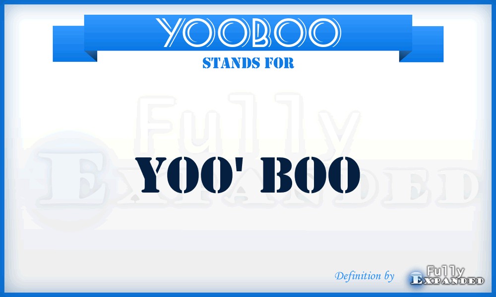 YOOBOO - yoo' boo