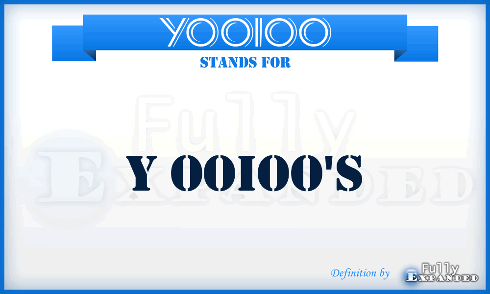 YOOIOO - Y OOIOO's
