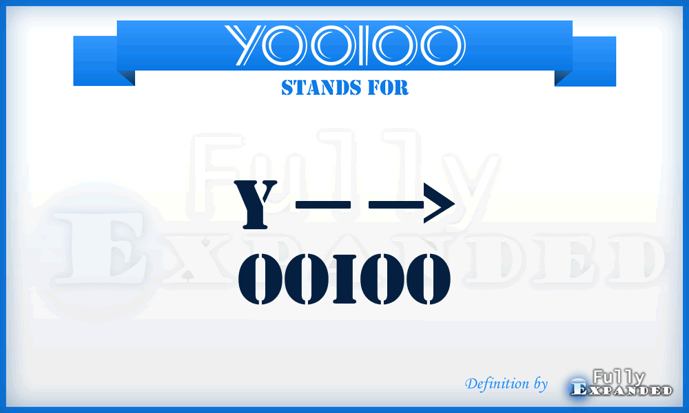 YOOIOO - Y — —> OOIOO