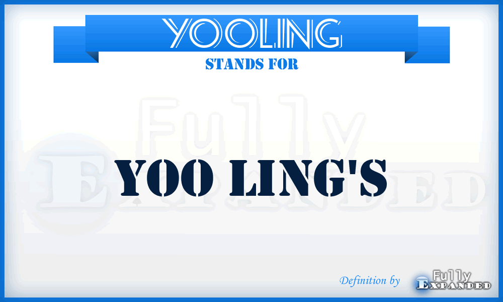 YOOLING - Yoo ling's