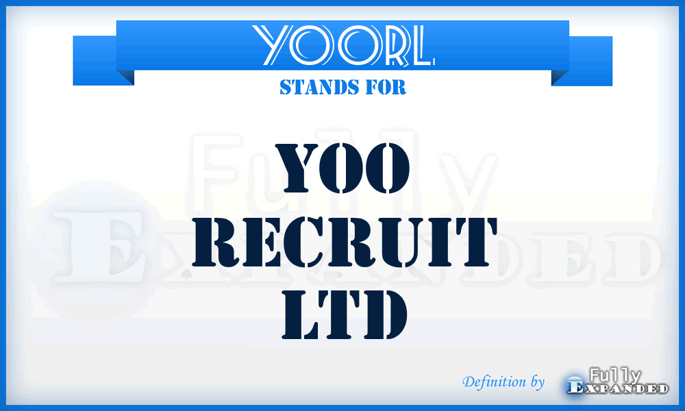 YOORL - YOO Recruit Ltd