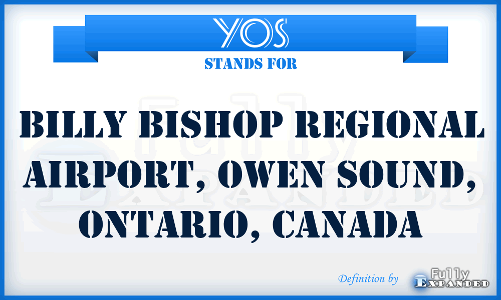 YOS - Billy Bishop Regional Airport, Owen Sound, Ontario, Canada