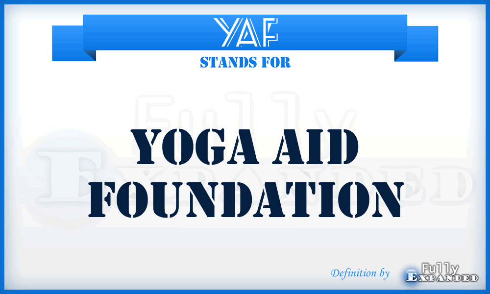 YAF - Yoga Aid Foundation