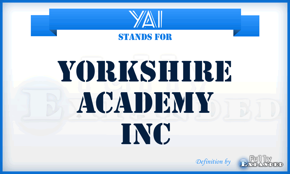 YAI - Yorkshire Academy Inc
