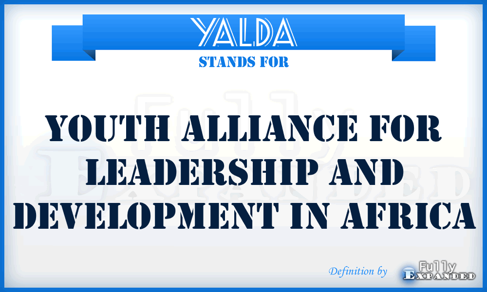 YALDA - Youth Alliance for Leadership and Development in Africa