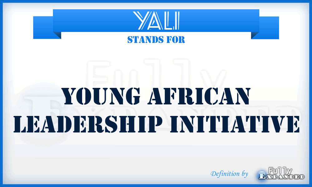 YALI - Young African Leadership Initiative