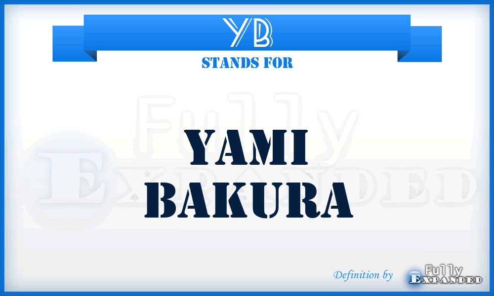 YB - Yami Bakura