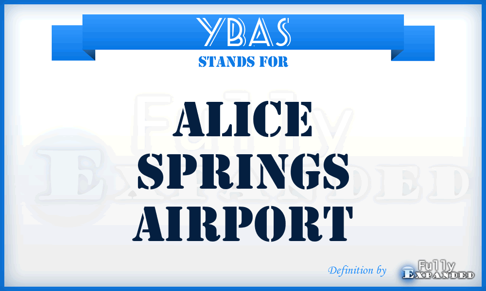 YBAS - Alice Springs airport