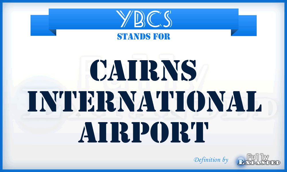 YBCS - Cairns International airport