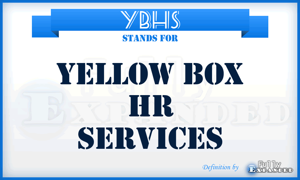 YBHS - Yellow Box Hr Services