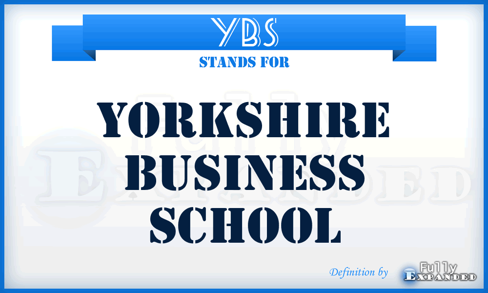 YBS - Yorkshire Business School