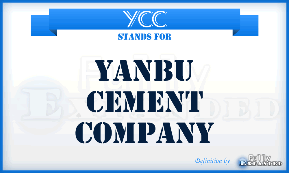 YCC - Yanbu Cement Company