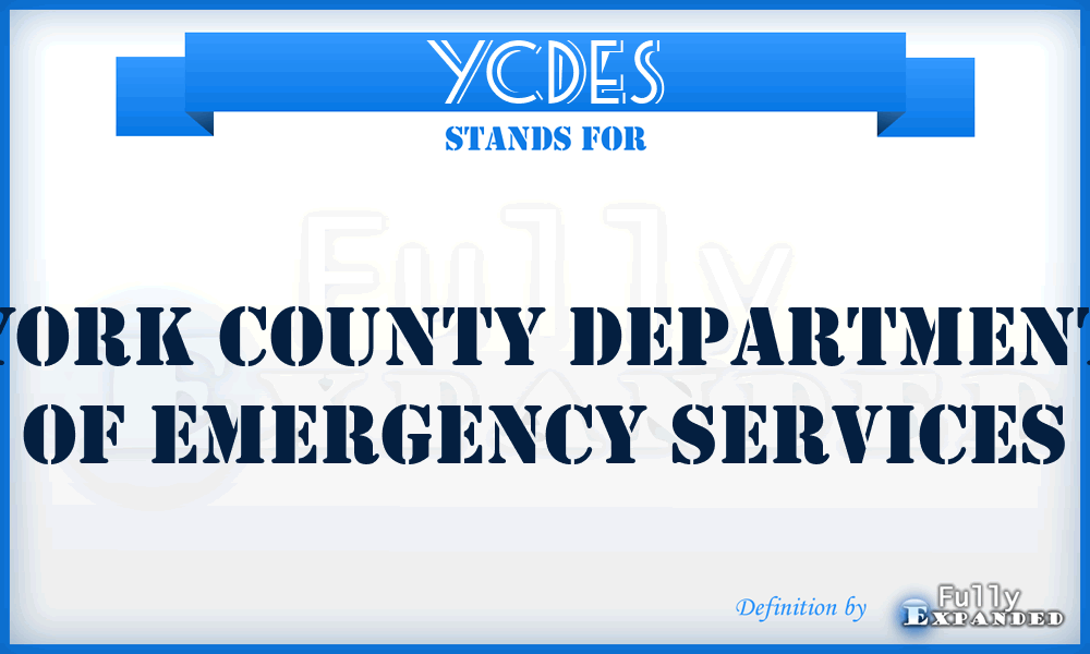 YCDES - York County Department of Emergency Services