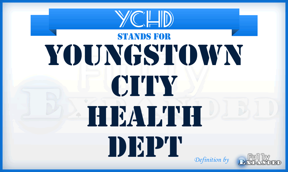 YCHD - Youngstown City Health Dept