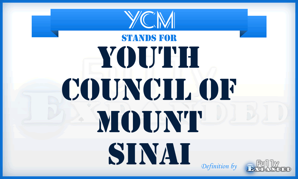 YCM - Youth Council of Mount Sinai