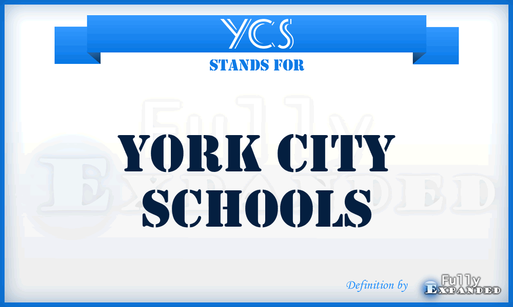 YCS - York City Schools