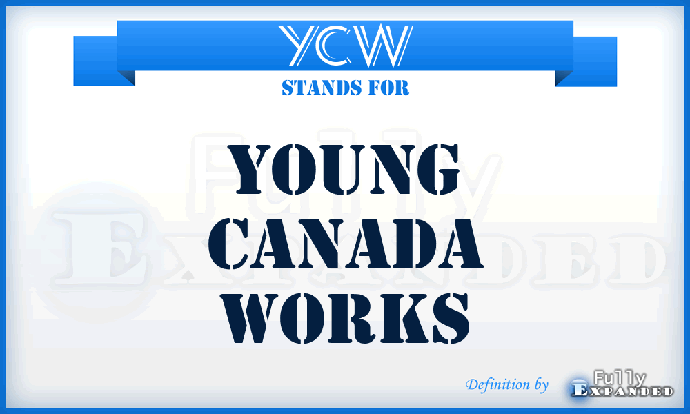 YCW - Young Canada Works