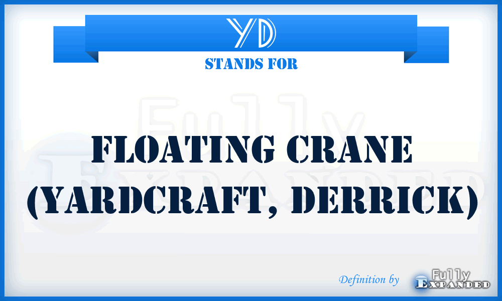 YD - Floating Crane (Yardcraft, Derrick)