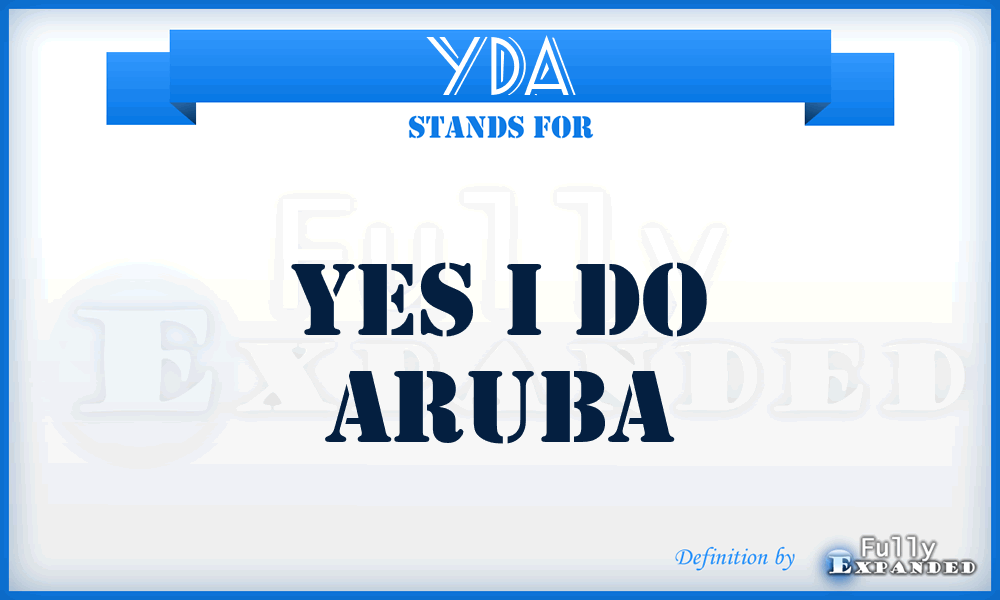 YDA - Yes i Do Aruba