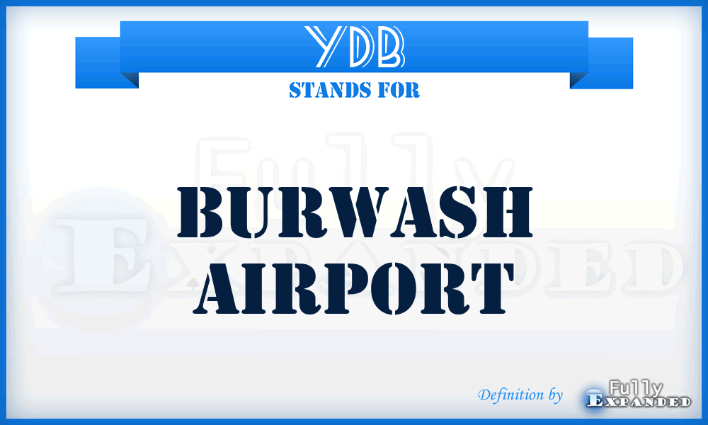 YDB - Burwash airport