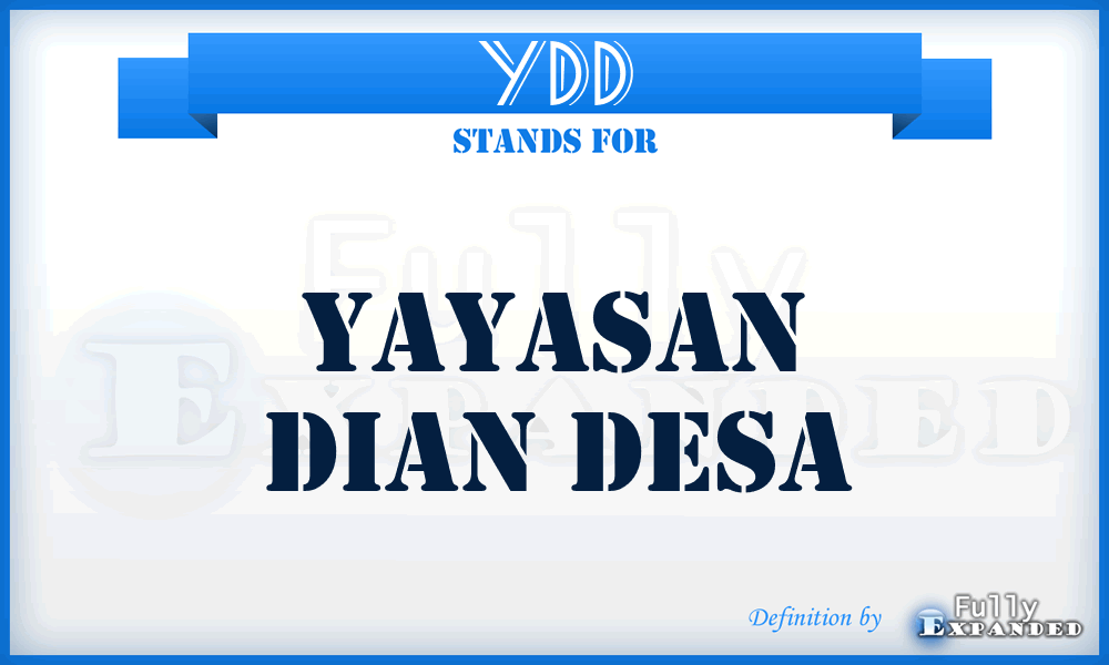 YDD - Yayasan Dian Desa