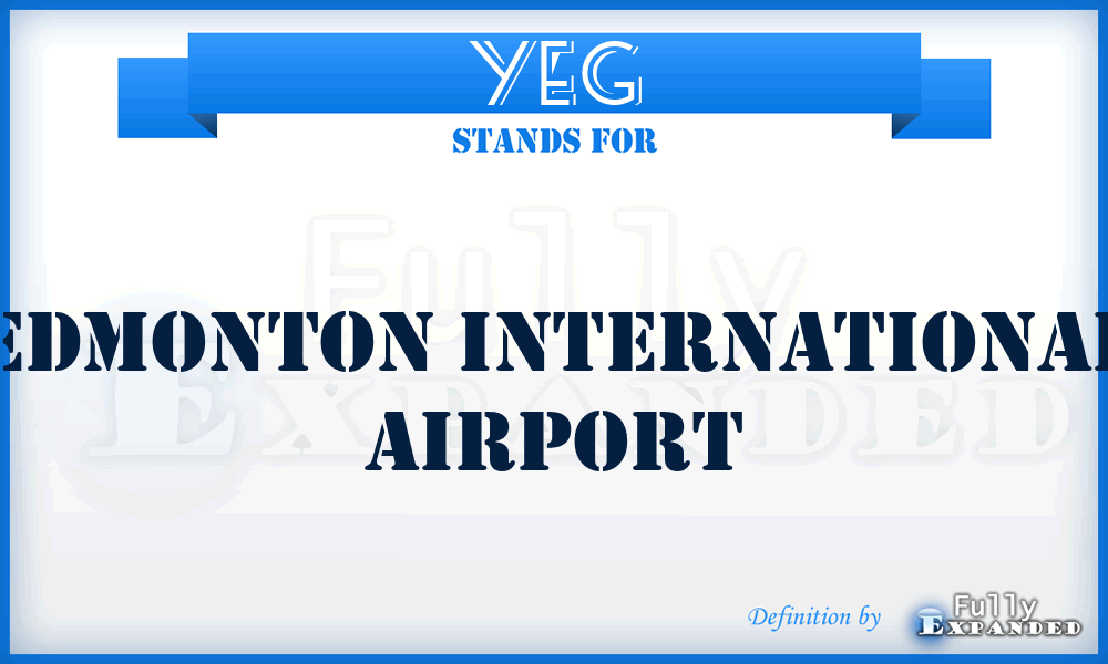 YEG - Edmonton International airport