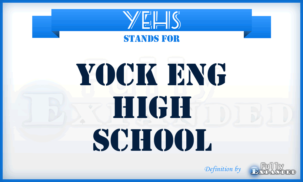 YEHS - Yock Eng High School