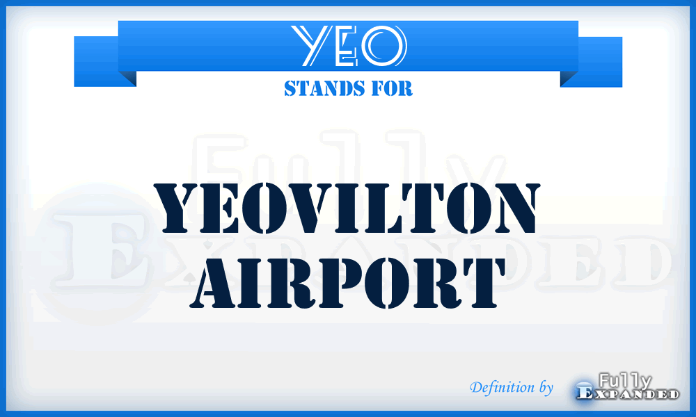 YEO - Yeovilton airport