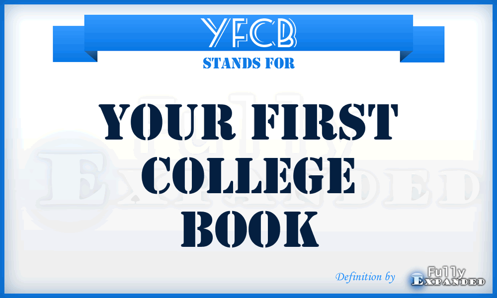 YFCB - Your first college book