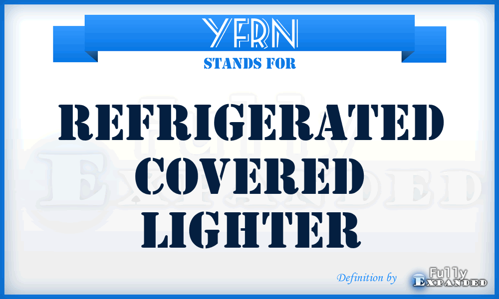 YFRN - refrigerated covered lighter