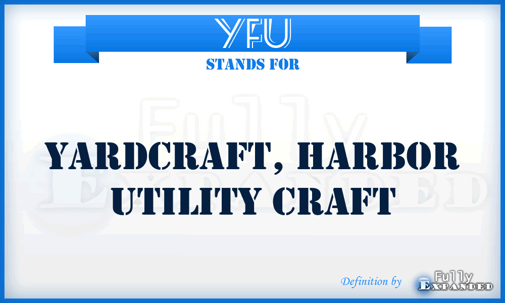 YFU - Yardcraft, Harbor Utility Craft