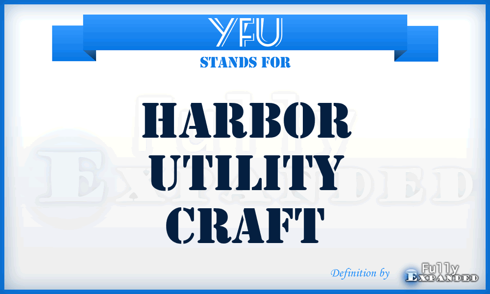 YFU - harbor utility craft