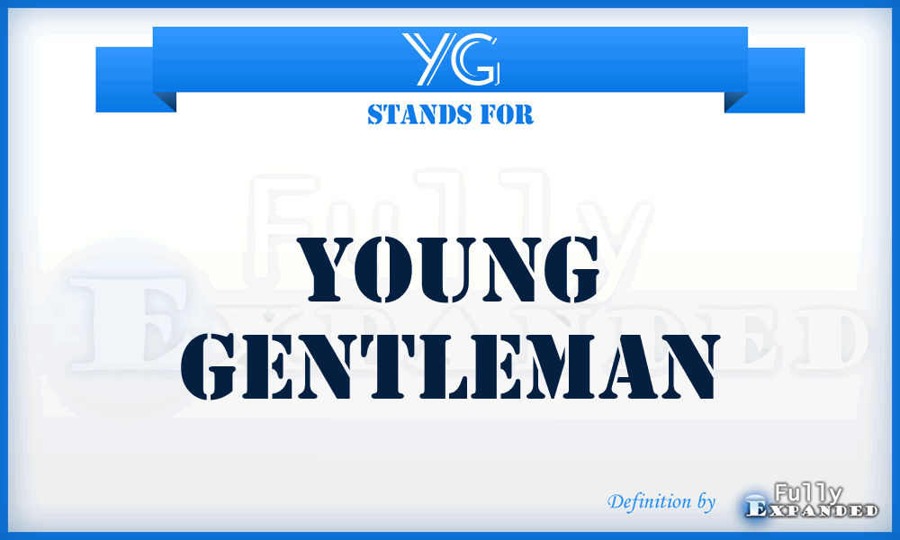 YG - Young Gentleman