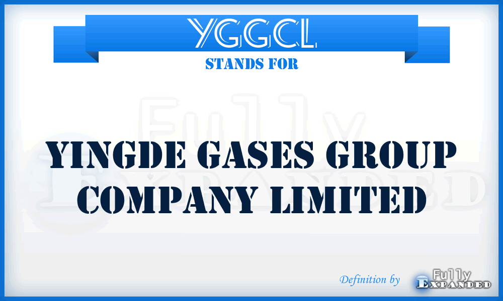 YGGCL - Yingde Gases Group Company Limited