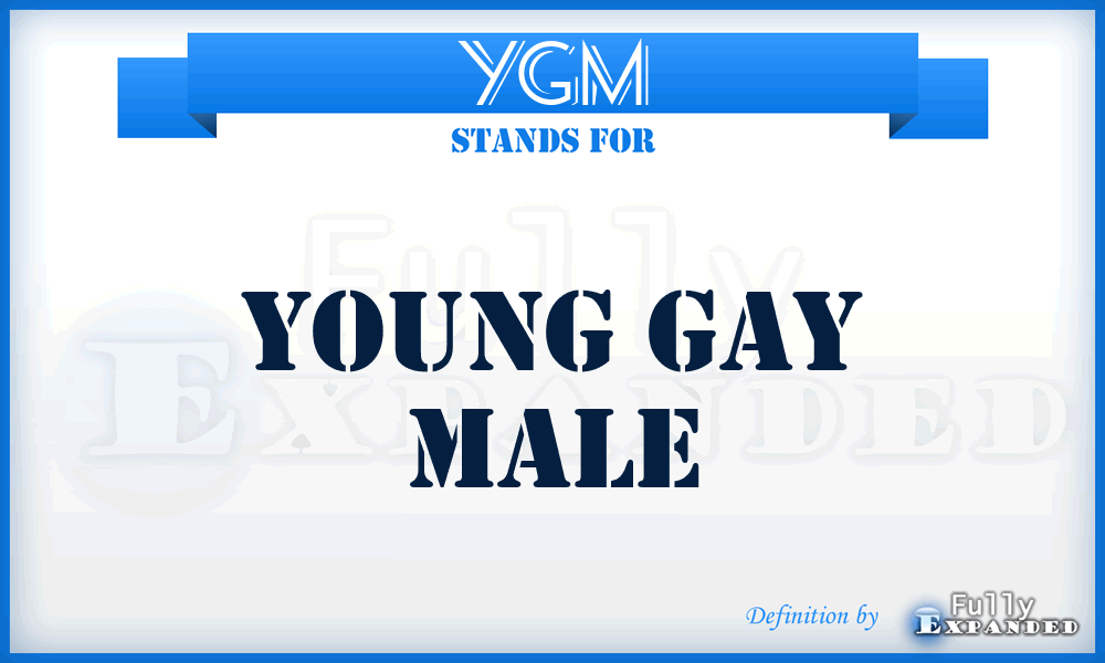 YGM - Young Gay Male