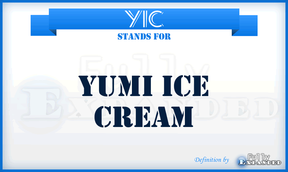 YIC - Yumi Ice Cream