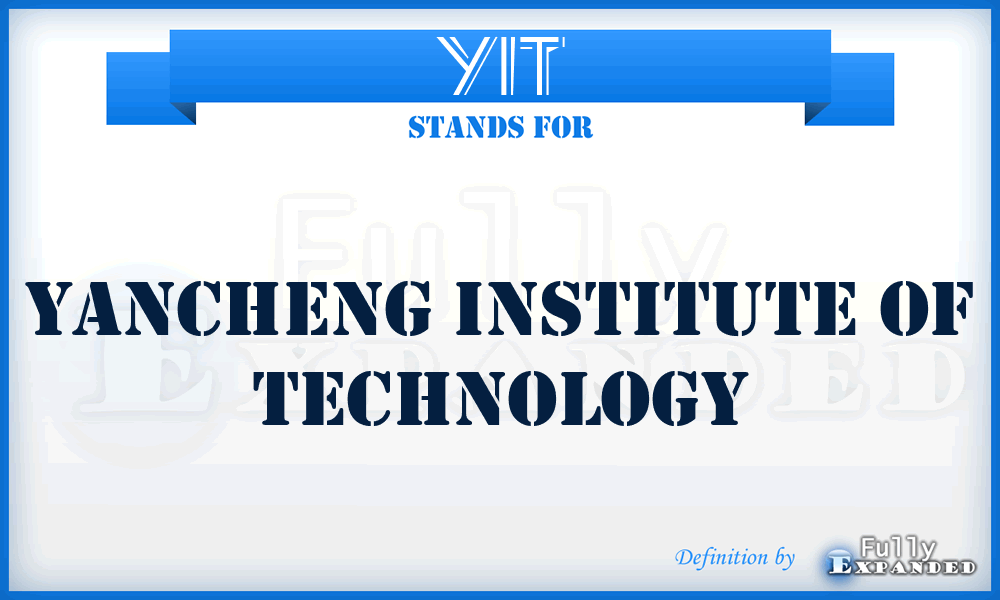 YIT - Yancheng Institute of Technology