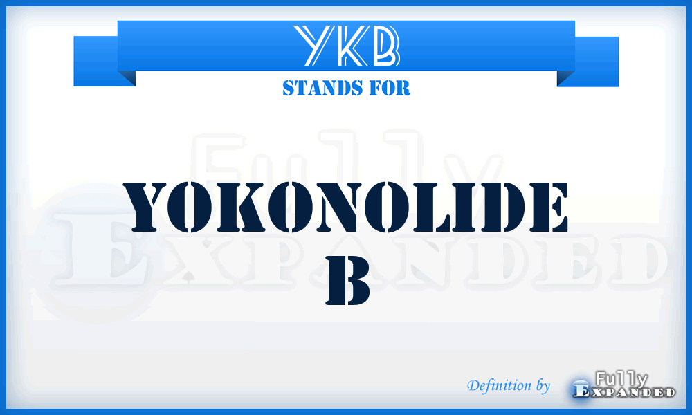 YKB - Yokonolide B