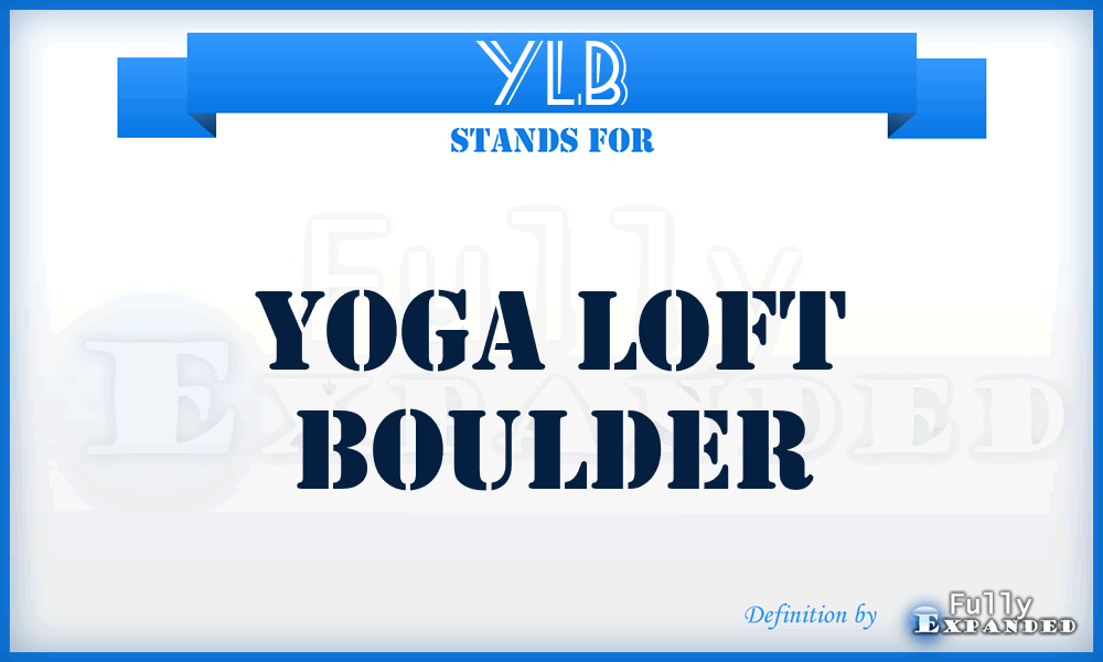 YLB - Yoga Loft Boulder