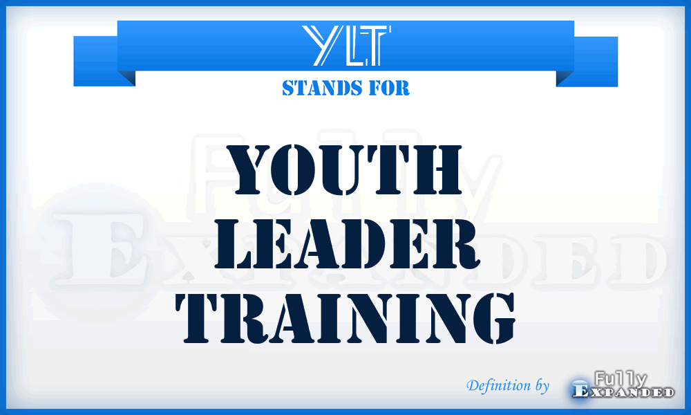 YLT - Youth Leader Training