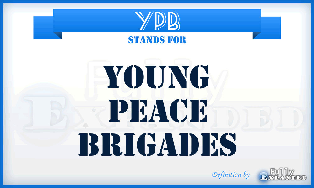 YPB - Young Peace Brigades