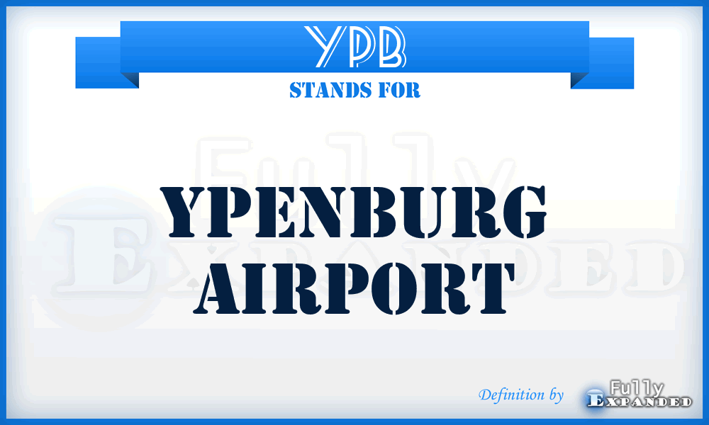 YPB - Ypenburg airport